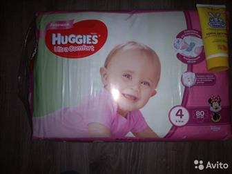 HUGGIES ULTRA COMFORT 4 (8 - 14 ) 80 ,                    , :  