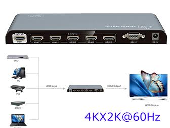    LKV501-V2, 0 - HDMI 5X1  (Switch), 4Kx2K, 60Hz, RS232 72429436  