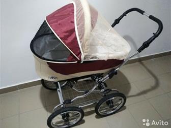 Коляска Noordline 2 в 1 до 20 кг (прекрасный вездеход) и автомобильное кресло maxi-cosi cabriofix от 0-12 мес,  Диаметр колес 35 см, , шины камерные, металлическая в Краснодаре