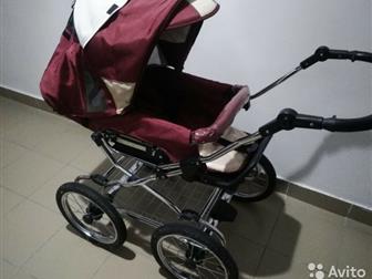 Коляска Noordline 2 в 1 до 20 кг (прекрасный вездеход) и автомобильное кресло maxi-cosi cabriofix от 0-12 мес,  Диаметр колес 35 см, , шины камерные, металлическая в Краснодаре