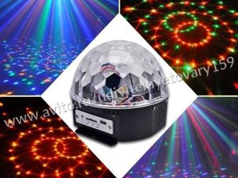    - LED Magic Ball Light MP3     ,  !       