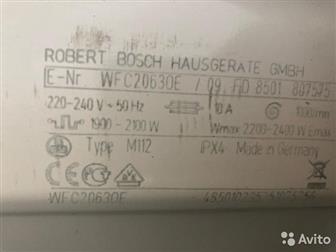   򠠠Bosch ,    5   ,  1000   , WFC 2063OE/ 09FD / 5256, GERMANY  --