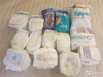    : Pampers active baby 11-18  -11  ,  Libero 10-16  - 6 ,   Goon Big - 15 ,  Merries  