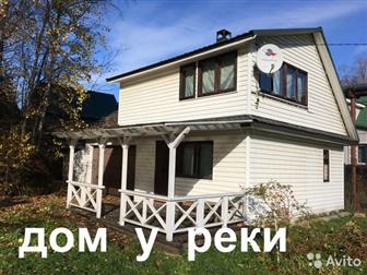 Продам дом ИЖС на берегу реки недорого, с участком, без посредников,  В Ленинградской области, Гатчинском районе, посёлок Сиверский,  Двухэтажный, 48м, кв,  Хороший в Санкт-Петербурге