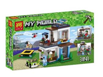     33078 LELE Minecraft  33078 ( LEGO Minecraft) 396 ,   LELEMyWorldࠖ ,     -