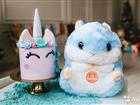 Хомяк 3 в 1 Мягкая игрушка с пледом внутри