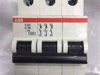    ABB S203 C50 3P 50A (C) 6000,  Made in Germany,  